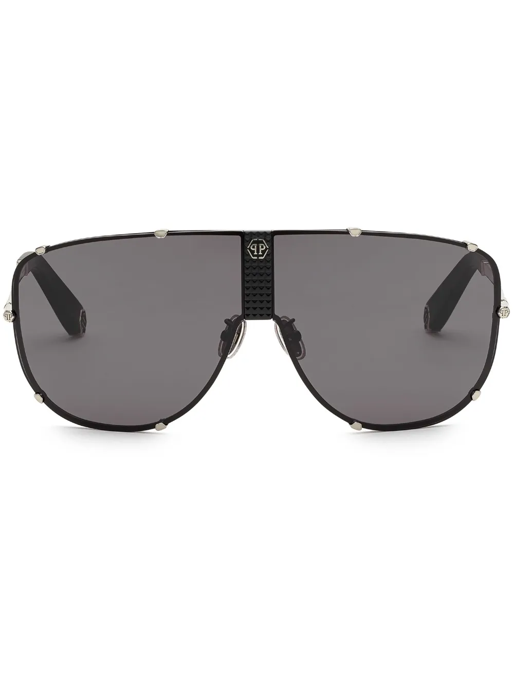 

Солнцезащитные очки-пилоты Stud Philipp Plein, черный
