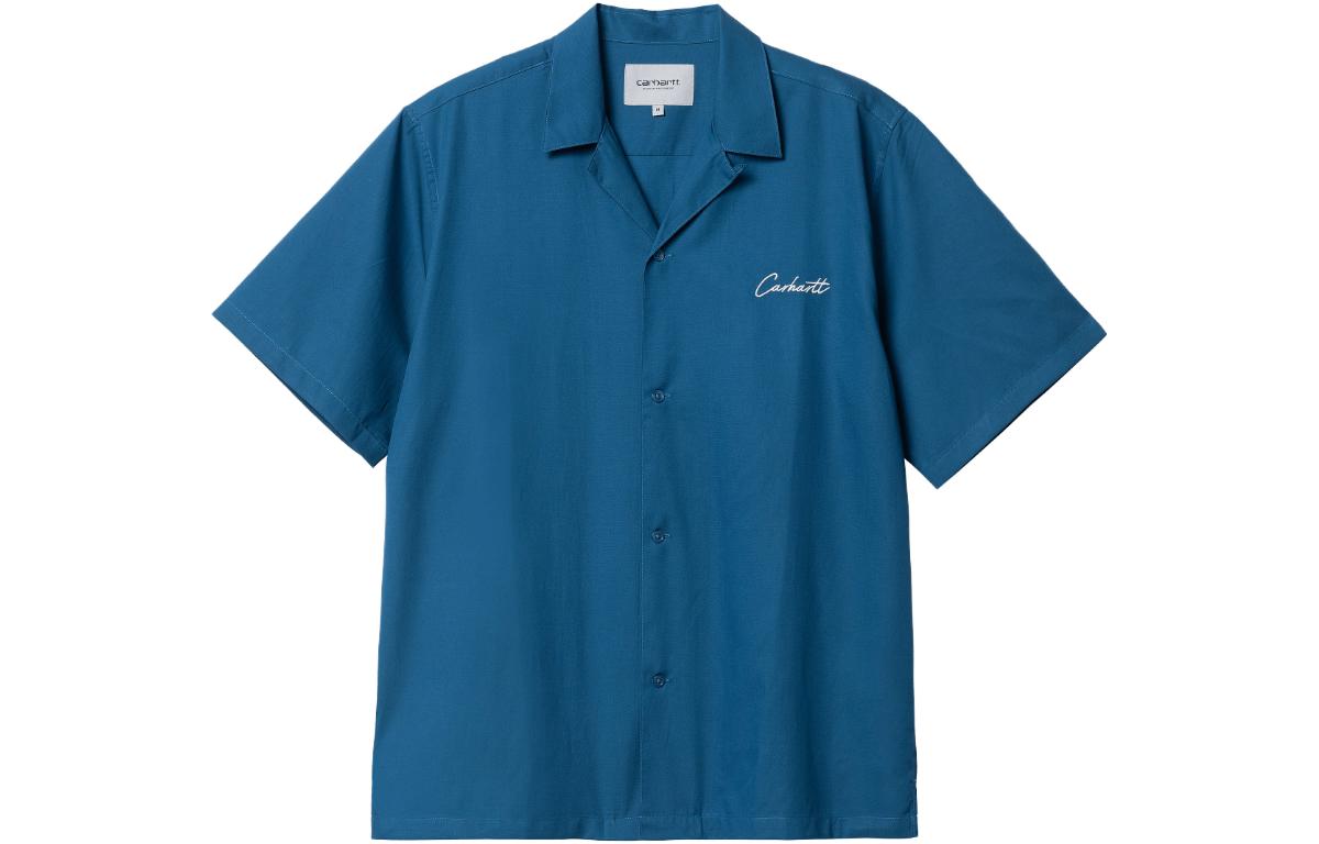 

Carhartt WIP SS23 Рубашка мужская синяя