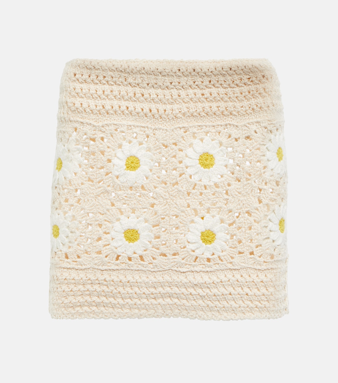

Мини-юбка крючком Daisy Alanui, White Yellow