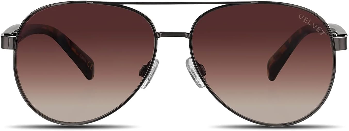 

Солнцезащитные очки-авиаторы Velvet Eyewear для женщин, модель Bonnie, цвет медный - 100% защита от УФ-излучения - разработаны для женщин - произведено в США, размер Medium, Copper