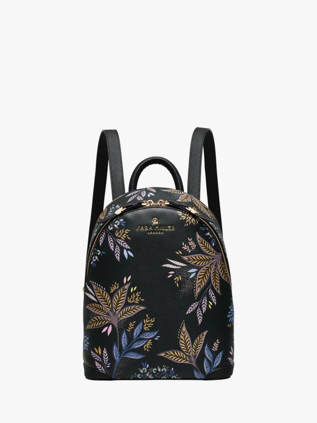 

Черный ботанический мини-рюкзак Sara Miller, Black/Multi