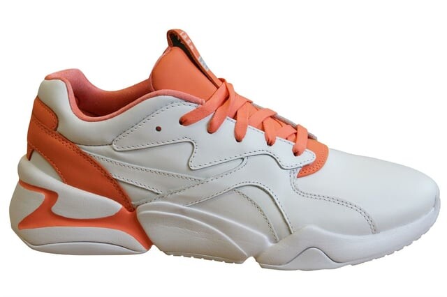 Женские кроссовки Nova x Pantone 2 Living из коралловой кожи со шнуровкой 371211 01 Puma, белый