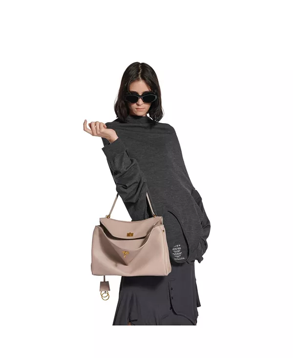 Сумка Rodeo из телячьей кожи средней зернистости. Balenciaga, бежевый — фото 3