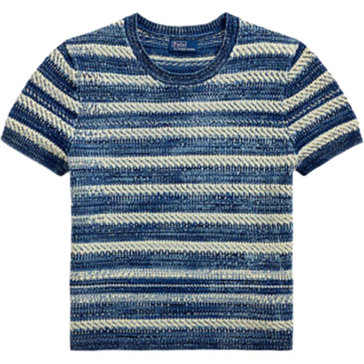 

Полосатая футболка с коротким рукавом Polo Ralph Lauren, синий