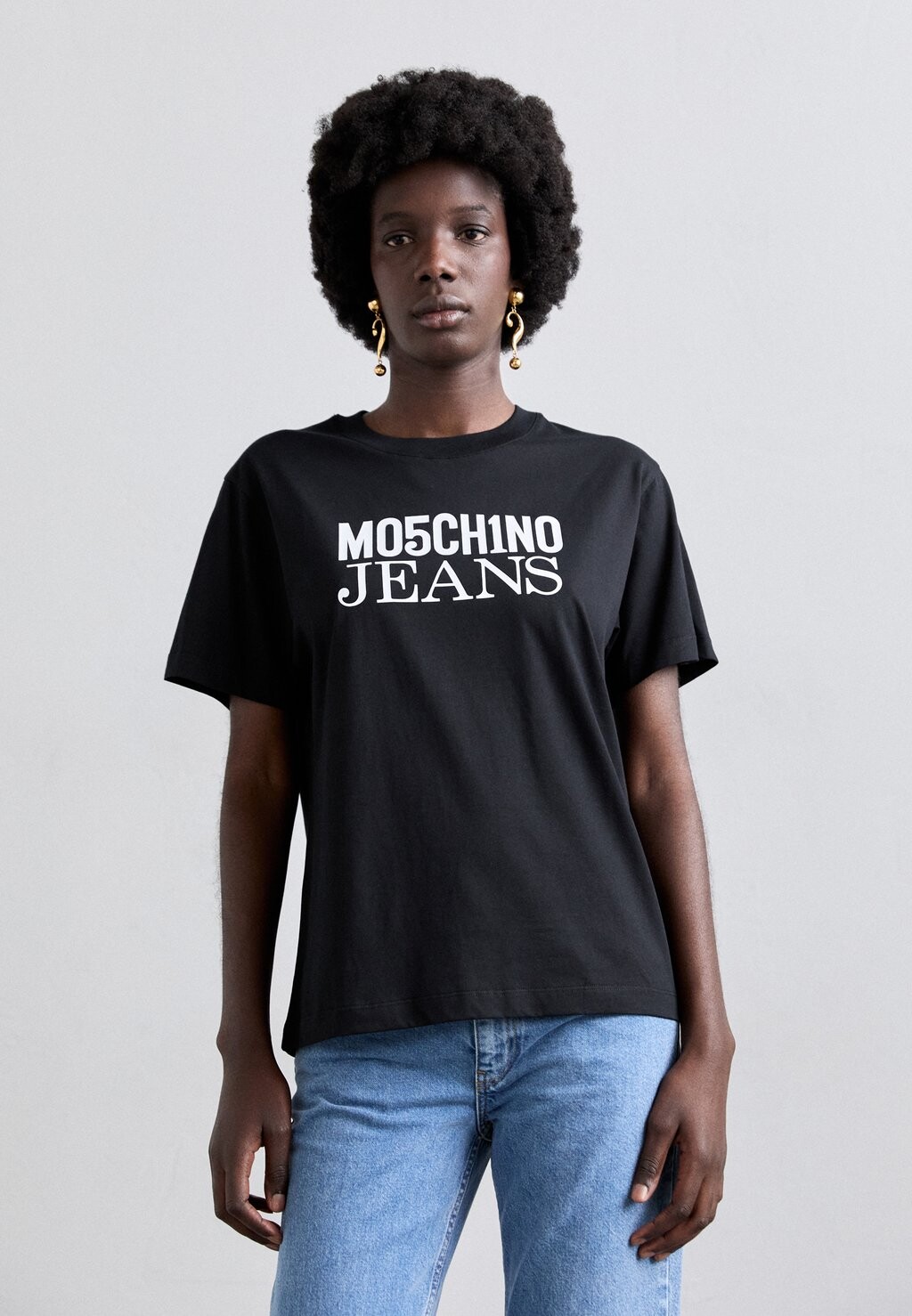 

Футболка с набивным рисунком PAINTER MOSCHINO, черный