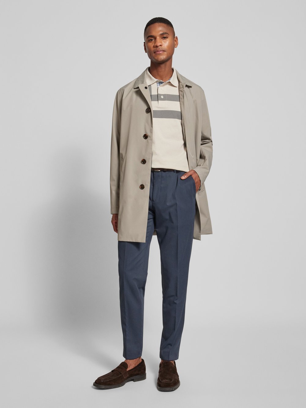 

Рубашка-поло облегающего кроя с этикеткой, модель «BLAINE» Barbour, песочный