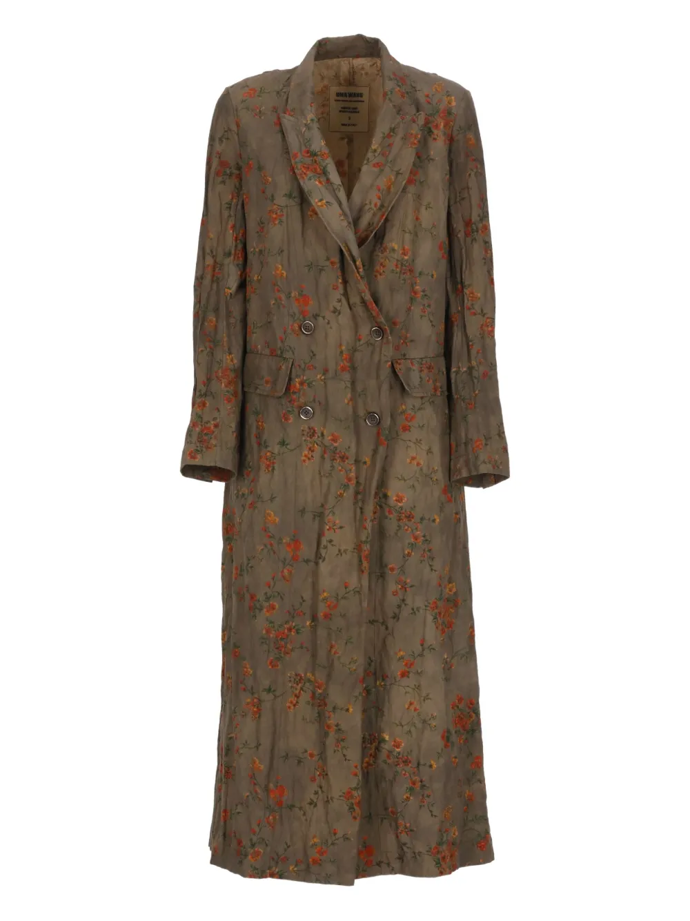 

Пальто Uma Wang Coats Green, коричневый
