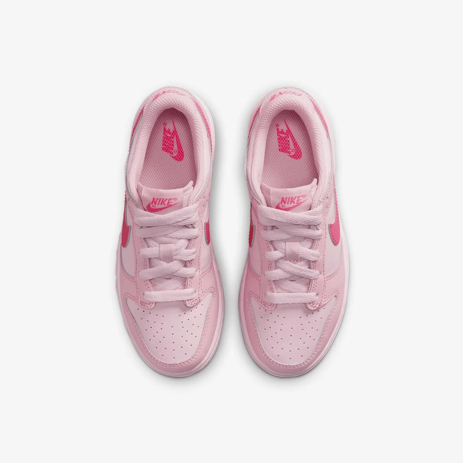 Детские кроссовки Nike Dunk Low, Pink Foam/White-Dark Beetroot — фото 4