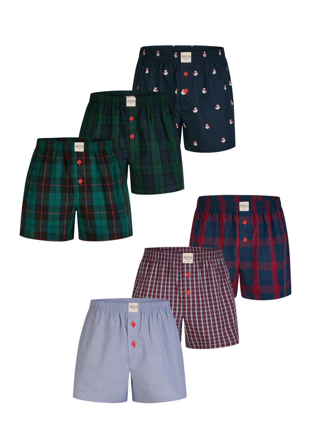 

Боксеры 6-PACK CLASSIC Phil & Co. Berlin, зеленый