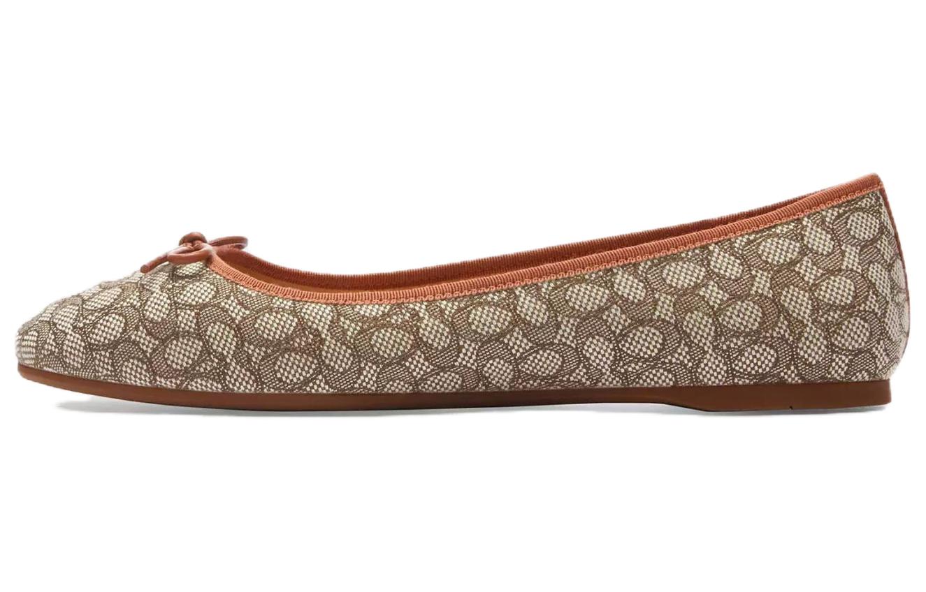 Балетки с монограммой Эбигейл COACH, Amber