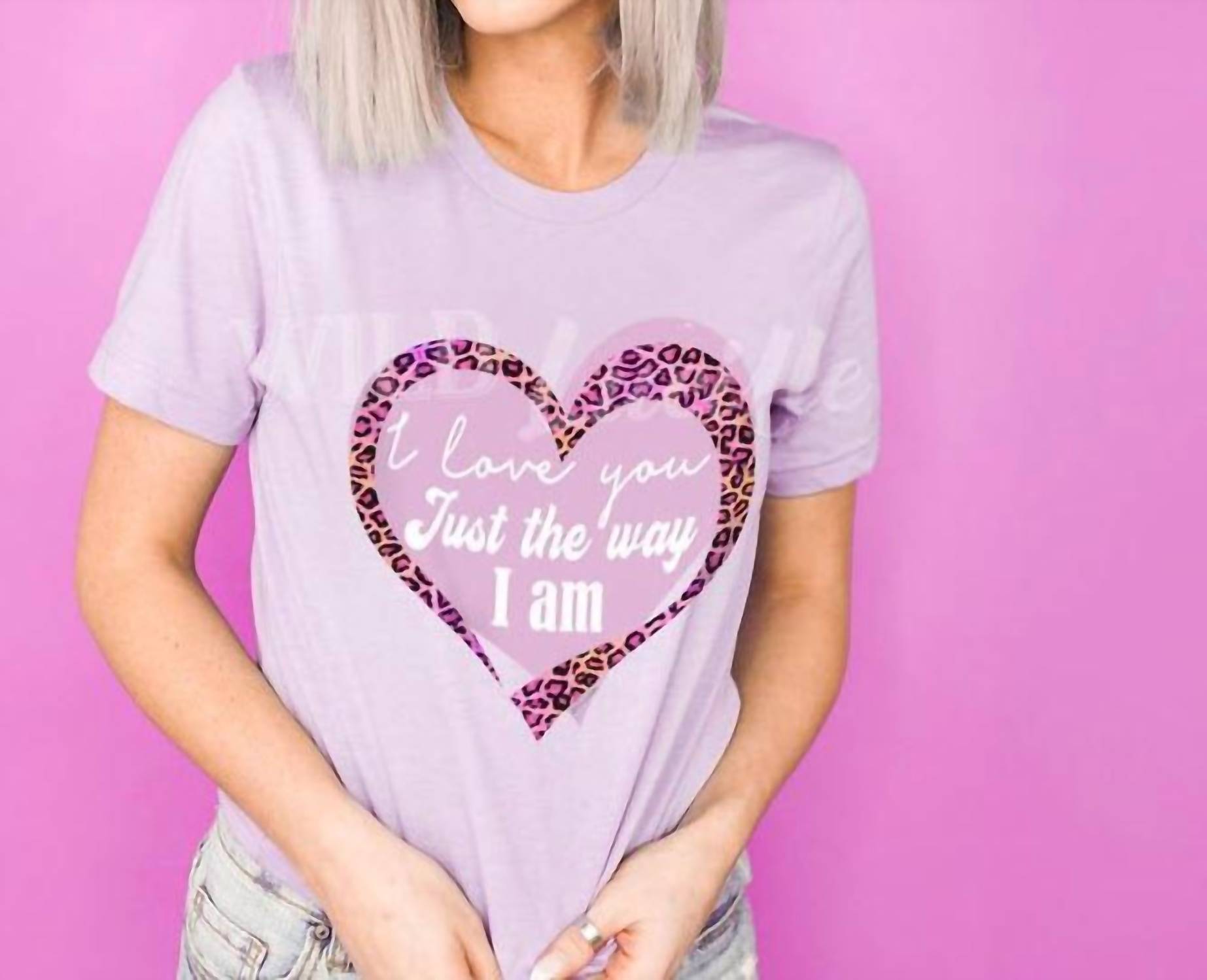 

Футболка "Я люблю тебя таким, какой ты есть" в фиолетовом цвете Wild Lucille