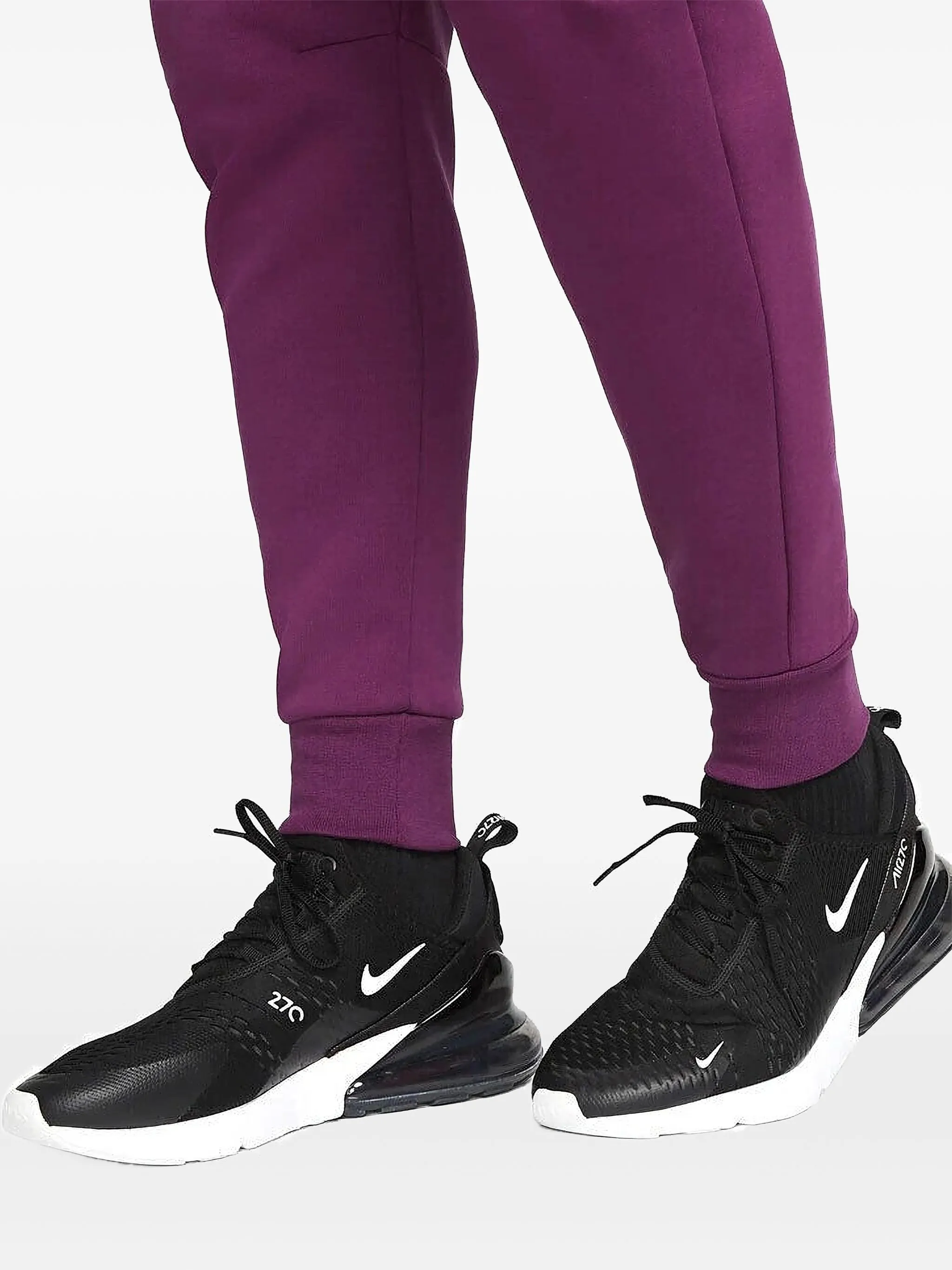 Флисовые спортивные брюки Nike, красный — фото 4