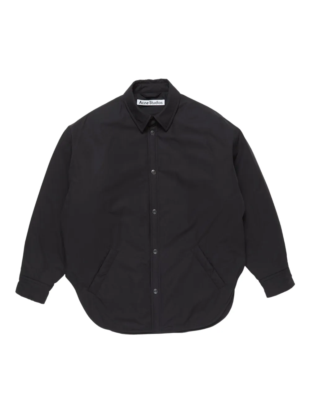 

Куртка-рубашка с хлопковой подкладкой Acne Studios, черный