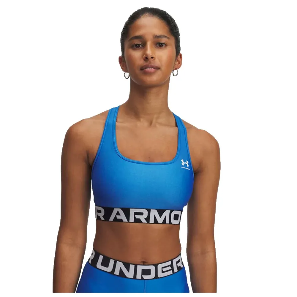 

Спортивный бюстгальтер Under Armour HeatGear Branded Medium Impact Sports Bra, синий