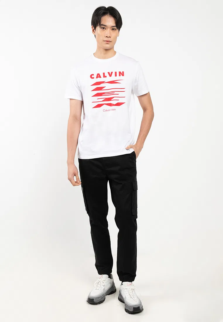 Брюки карго, зауженные, утепленные, черные Calvin Klein — фото 4