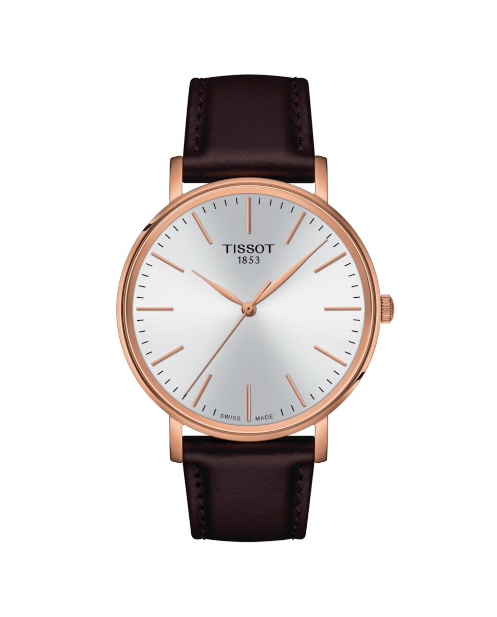 

Мужские кожаные часы из коллекции Everytime Tissot, фиолетовый