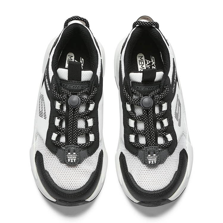 Ультра Сердж Низкие Детские Беговые Кроссовки Белый Черный Skechers — фото 4