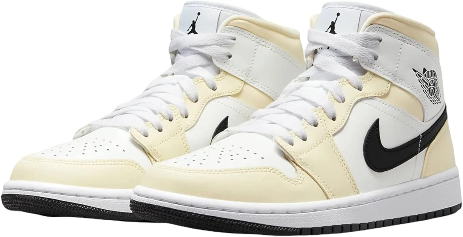 Мужские кроссовки Jordan Air 1 Mid Hi-Top Nike, белый — фото 3