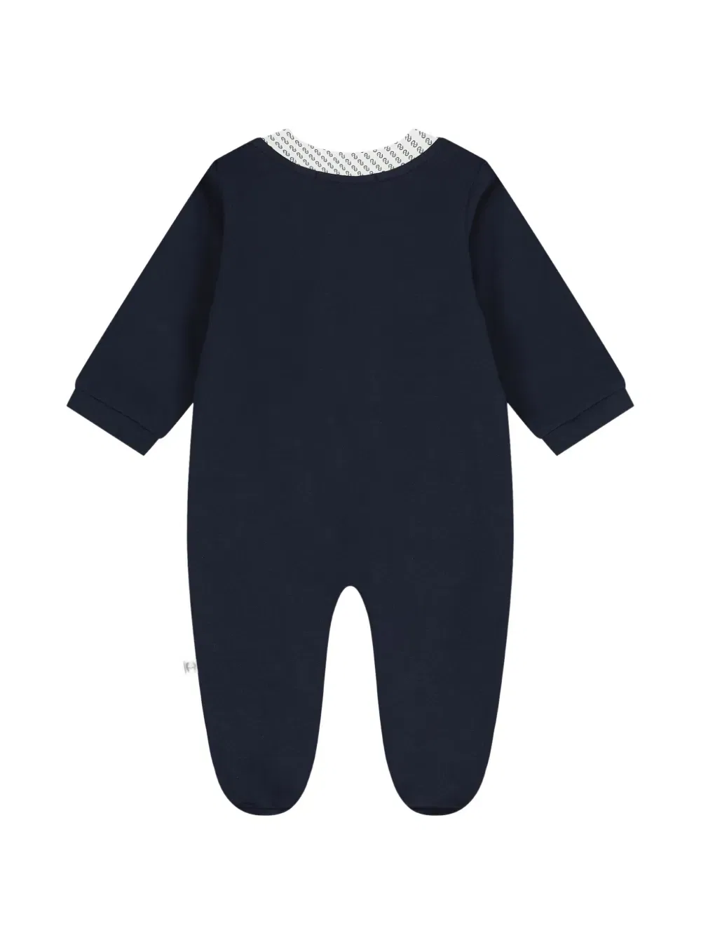 Комплект детского комбинезона с откидным клапаном и логотипом Aigner Kids, синий — фото 4