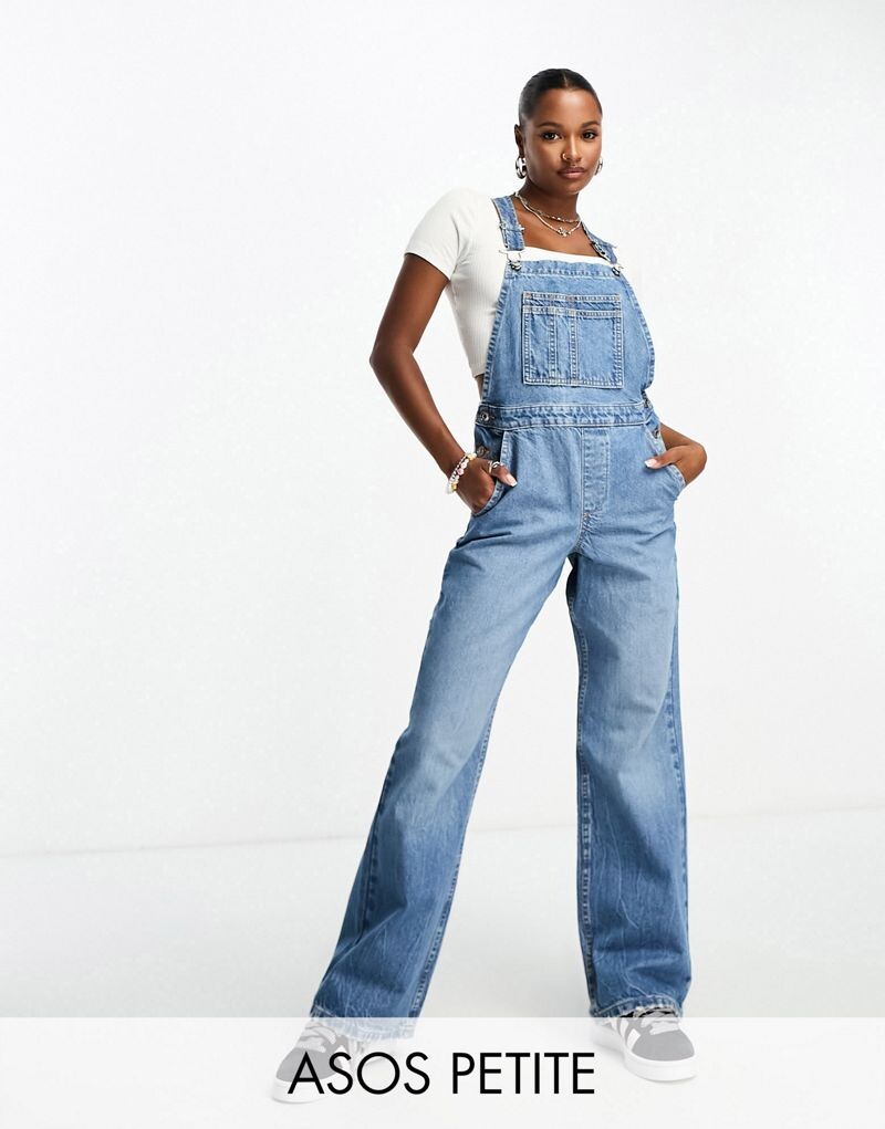

Синий джинсовый комбинезон ASOS DESIGN Petite
