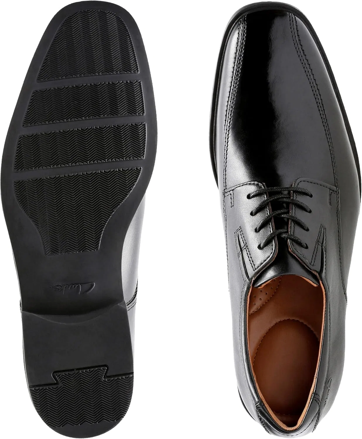Туфли Clarks Stafford Park5_Derby Men's Shoes, Black (Black Leather) — фото 4