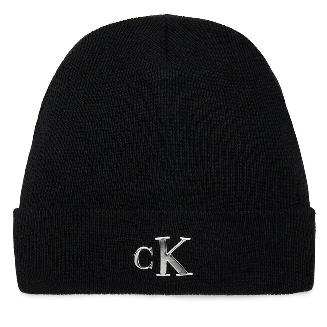 

Шапка Calvin Klein Jeans MinimalMonogram Beanie, черный