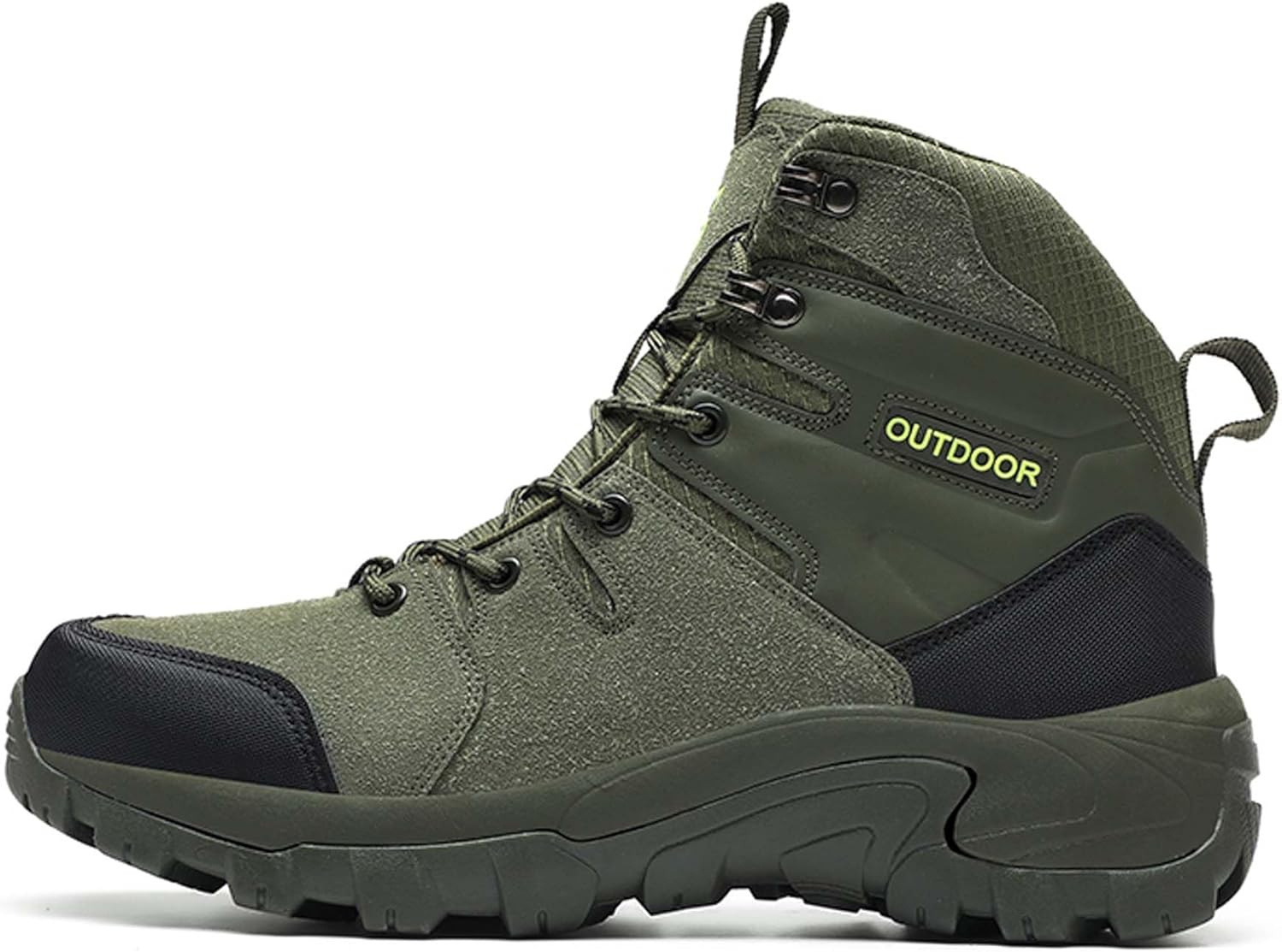

Большие мужские походные ботинки для улицы, противоскользящие и водонепроницаемые ботинки, походные ботинки, для внедорожных тренировок, военные ботинки, спортивная обувь, повседневная обувь Canopycasa, зеленый