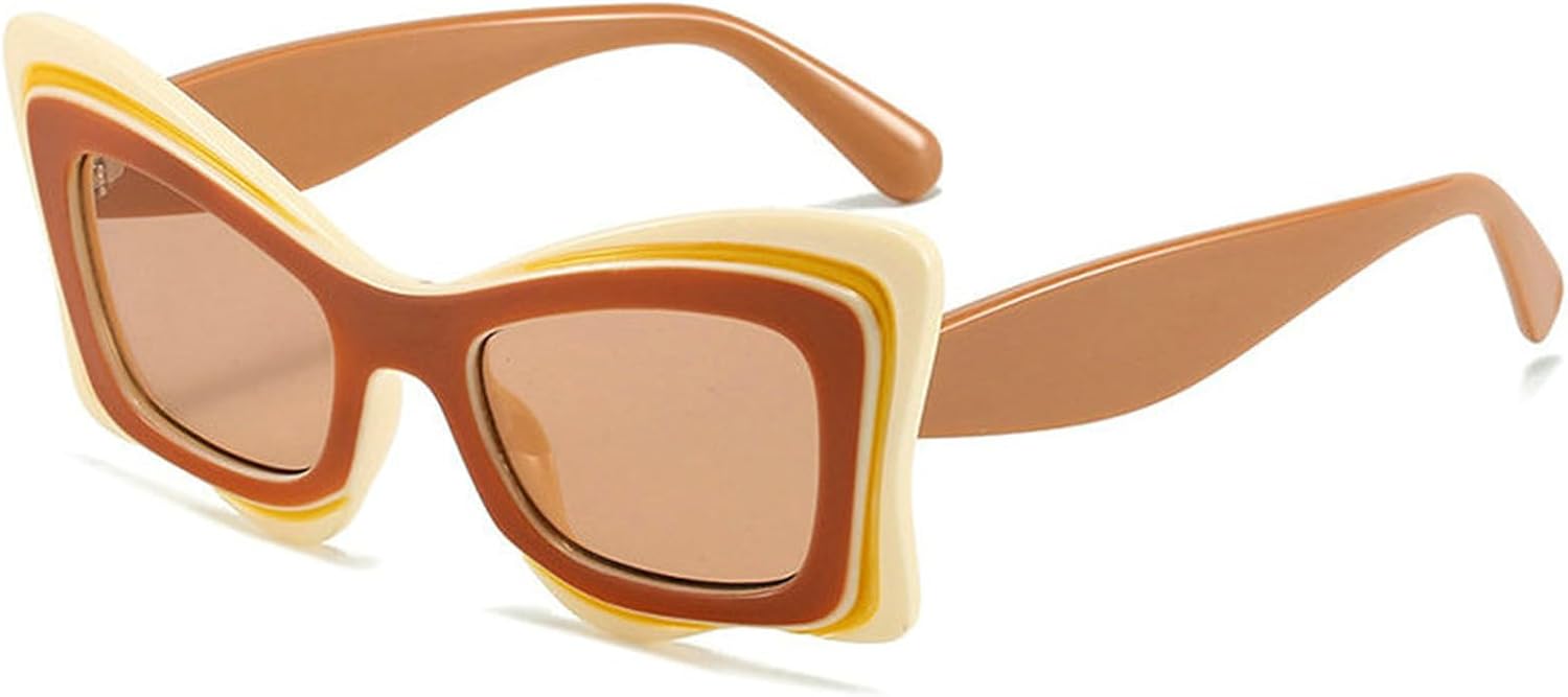 

Винтажные солнцезащитные очки Willochra в стиле «кошачий глаз» для женщин, модные, уникальные, в стиле 90-х, с бабочками, футуристические, массивные, модель F27, Khaki