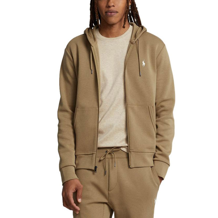 Толстовка Polo Pony на молнии Polo Ralph Lauren, хаки — фото 4