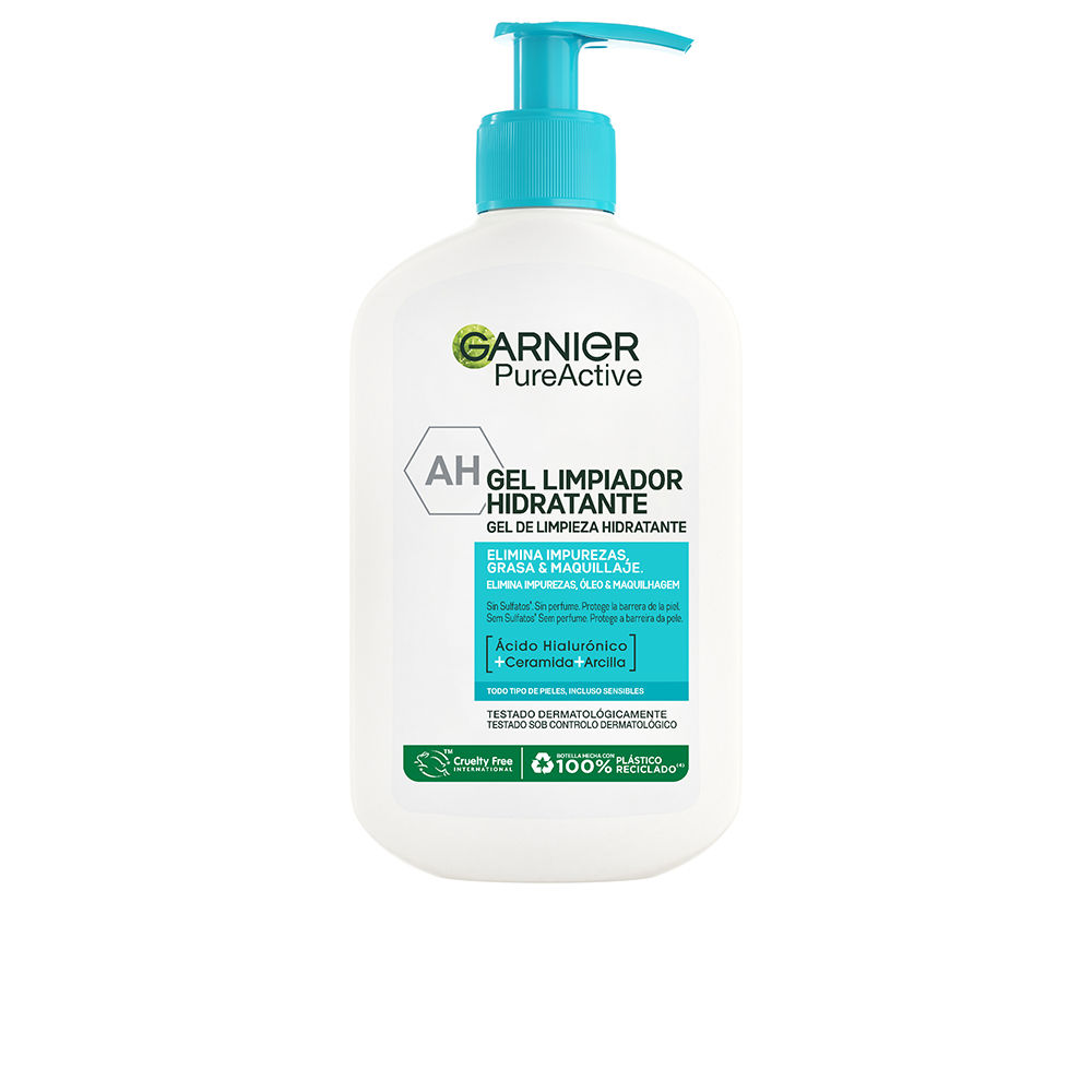 

Очищающий гель для лица Pure active gel limpiador hidratante Garnier, 250 мл