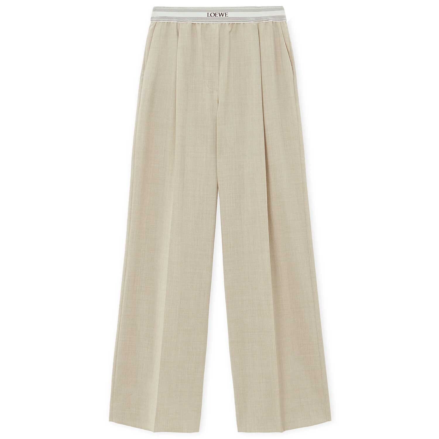 

Повседневные брюки женские светло-розового цвета Loewe