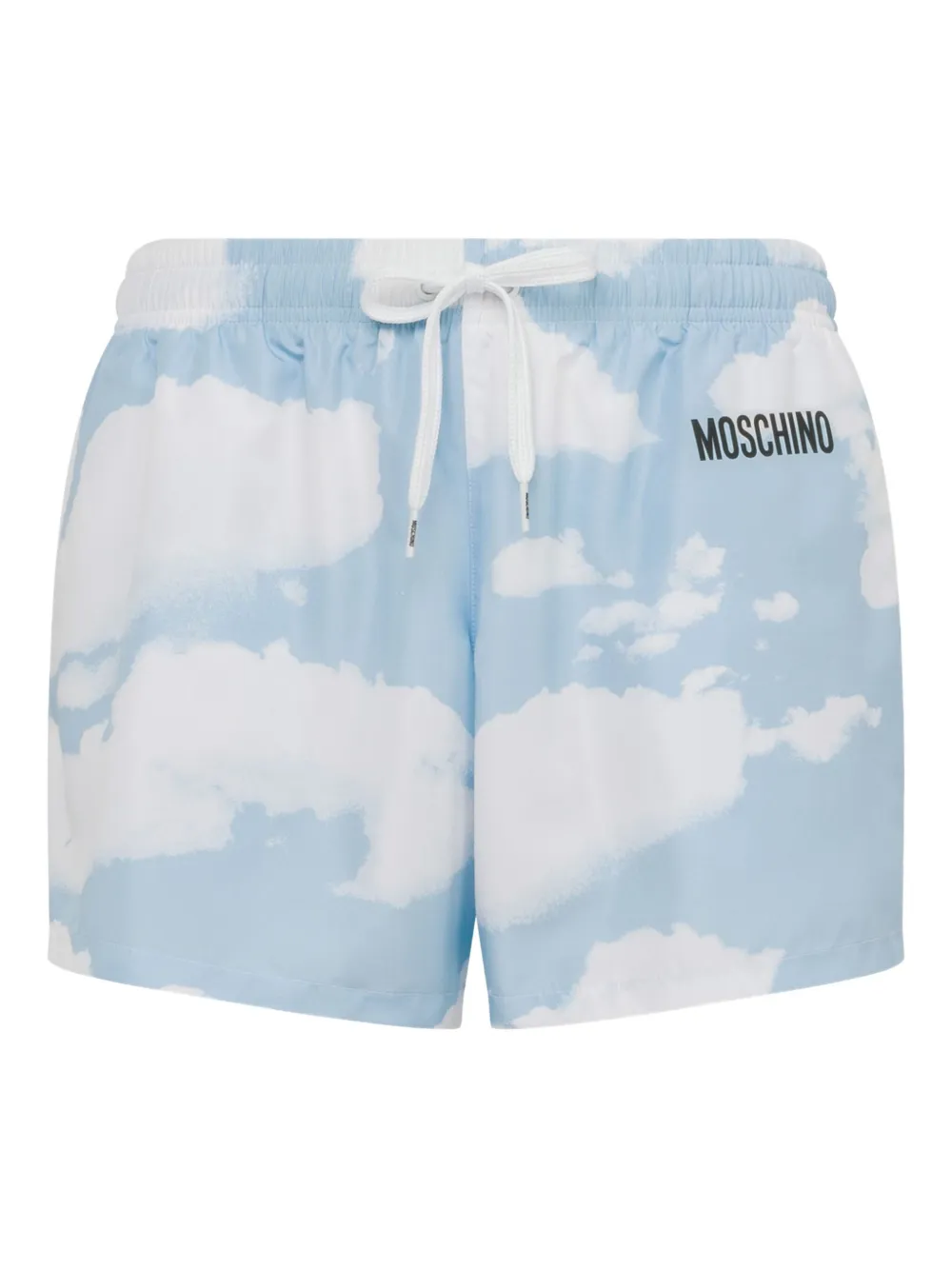 

Шорты для плавания с облачным принтом Moschino, синий