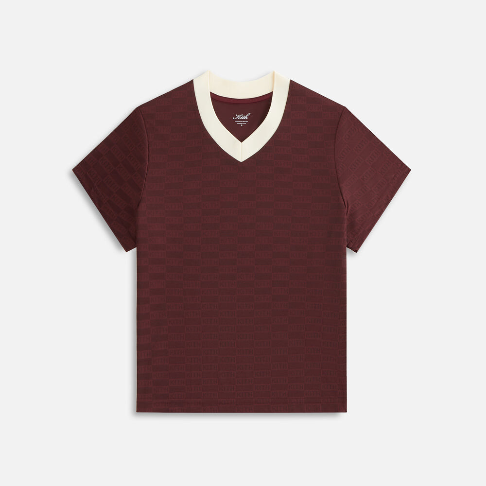 

Футболка Kith Women Nicci Monogram Jersey, цвет Magma