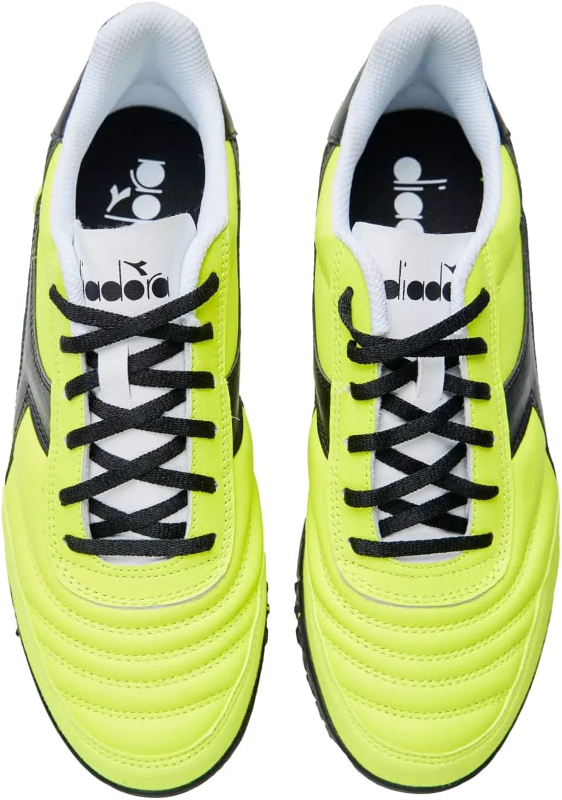 Футбольные бутсы Diadora Calcetto LT для игры на искусственном газоне - натуральная кожа, улучшенная амортизация, резина с повышенной износостойкостью, искусственный газон, оптимальное сцепление и стабильность, желтый/черный — фото 2
