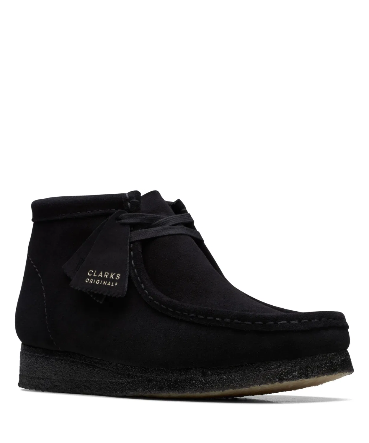 Ботинки Wallabee Boot Clarks Originals на шнуровке бежевые — фото 3