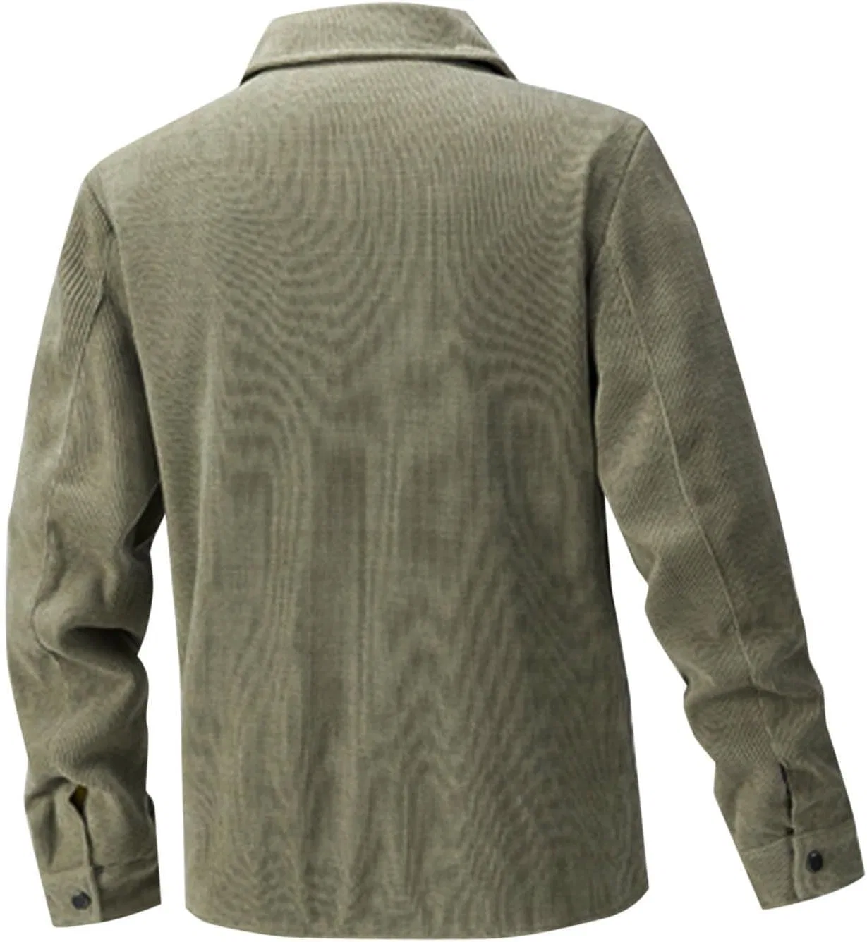 Мужская куртка Double Sided Wear, повседневная легкая рубашка на пуговицах с карманом на пуговицах, осенне-зимняя куртка-тракер — фото 2