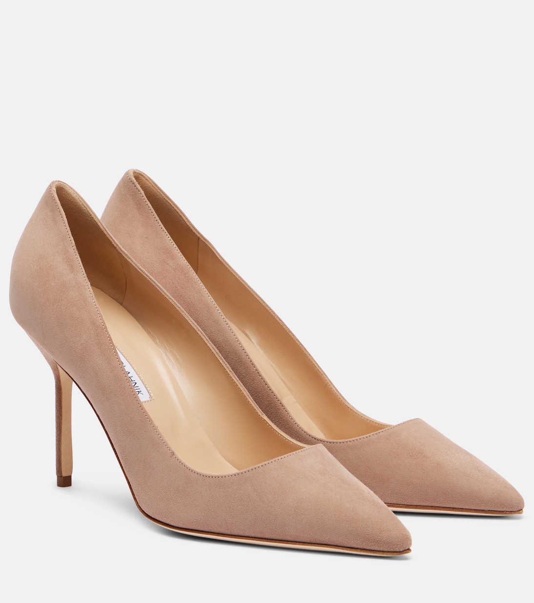 Балетки BB 90 из замши Manolo Blahnik, 2504 Dnud