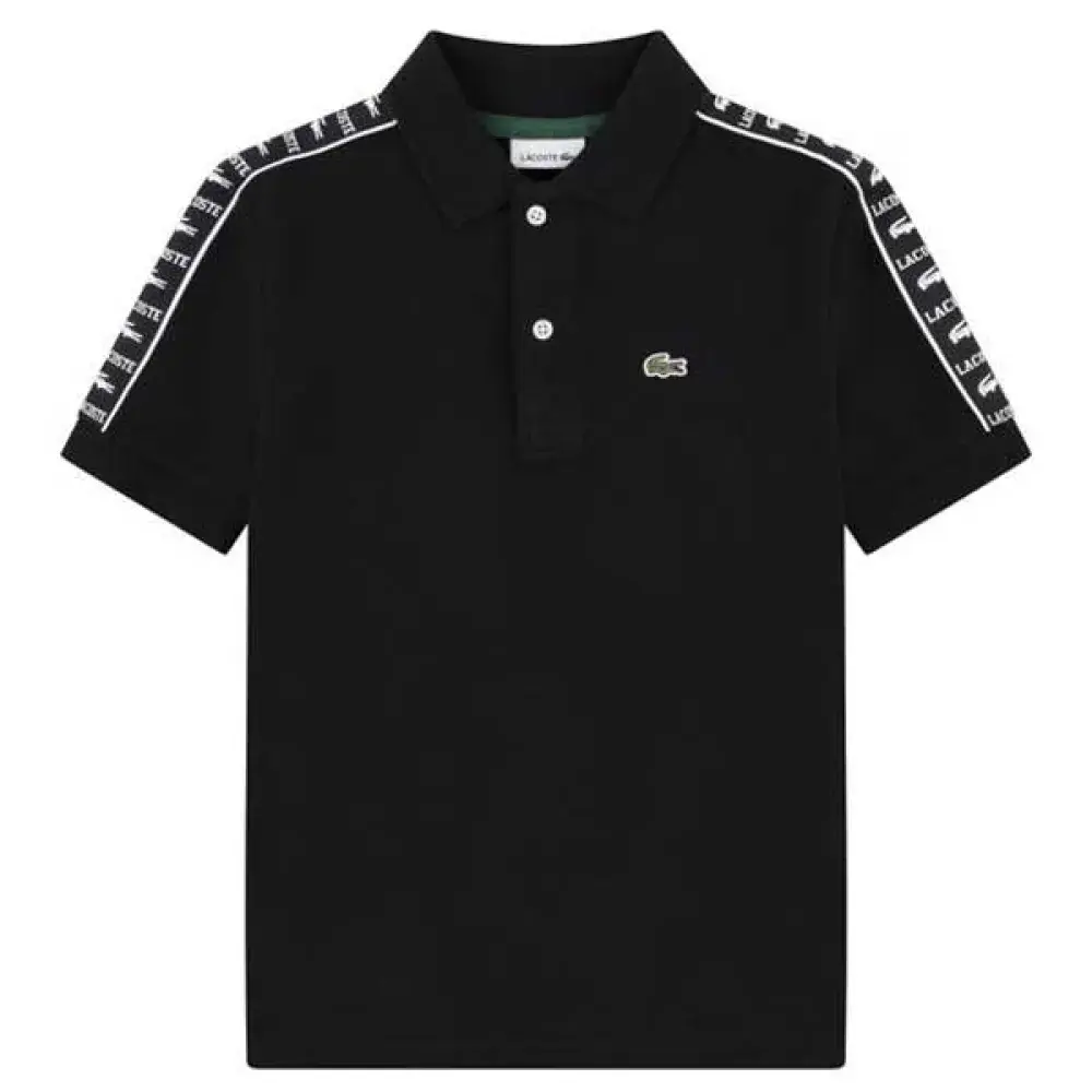 

Поло с коротким рукавом Lacoste Kids Carbonized Interlock, черный