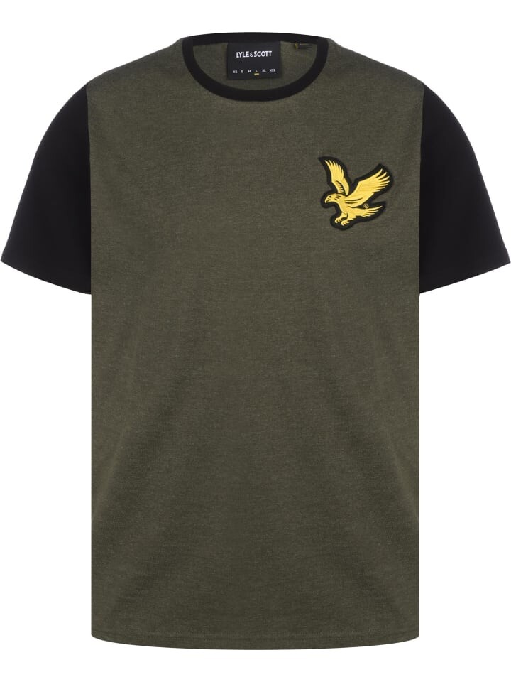 

Футболка Lyle & Scott, цвет olive marl/jet black