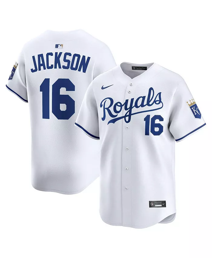 

Мужская бейсбольная джерси Bo Jackson белого цвета Kansas City Royals Home Limited Player Nike