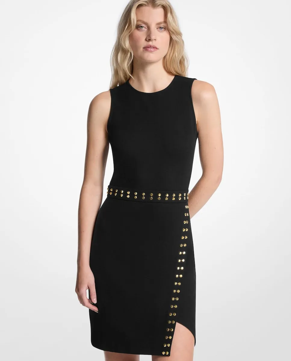 

Короткое платье с асимметричным подолом без рукавов Michael Michael Kors, черный