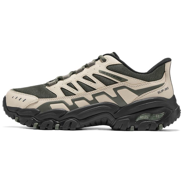 

Skechers МУЖСКИЕ Кроссовки для походов с низким верхом, износостойкие, серо-коричневые