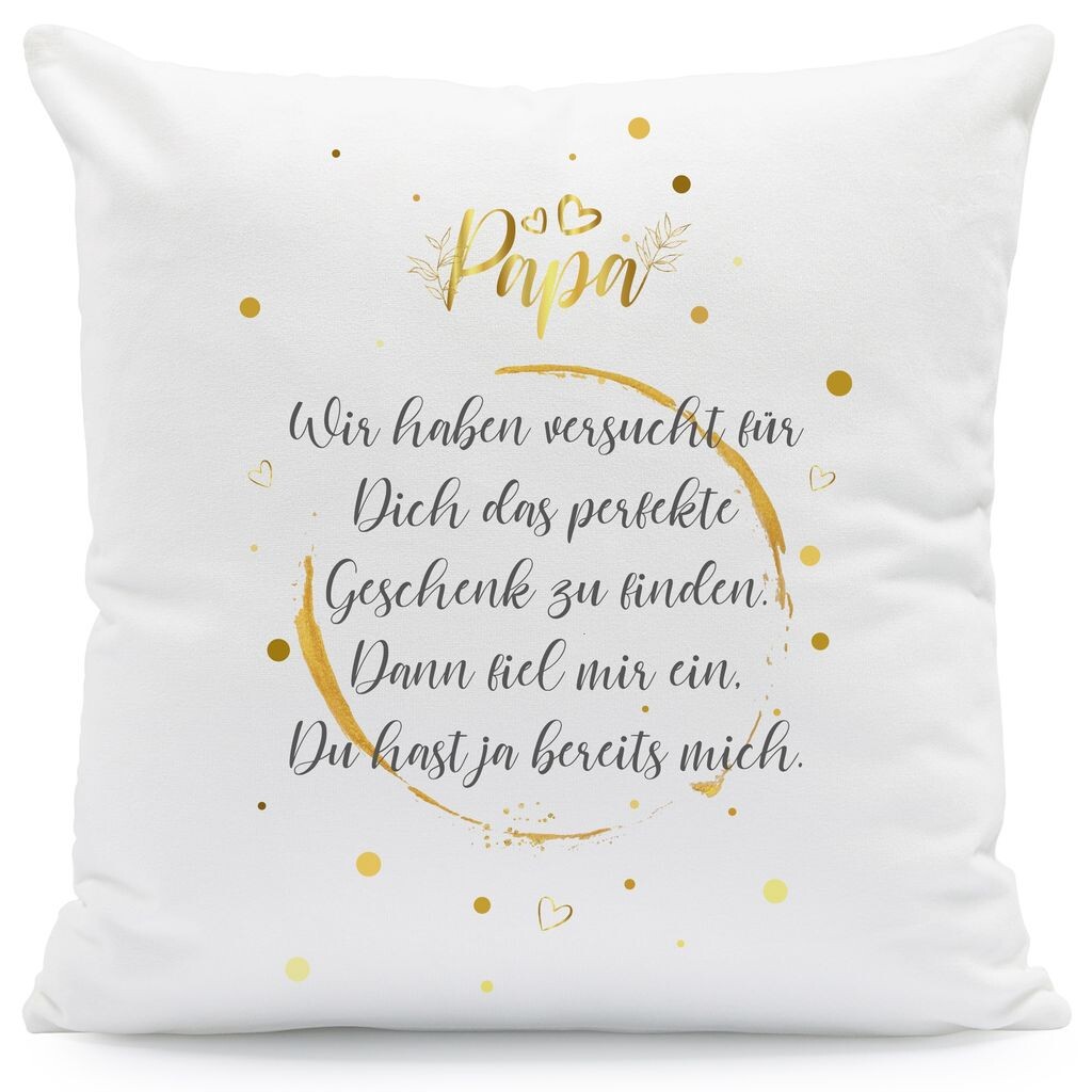 

Подушка с поговоркой, любимый, я пробовала: без наполнения, Папа (У нас есть...) Gravurzeile