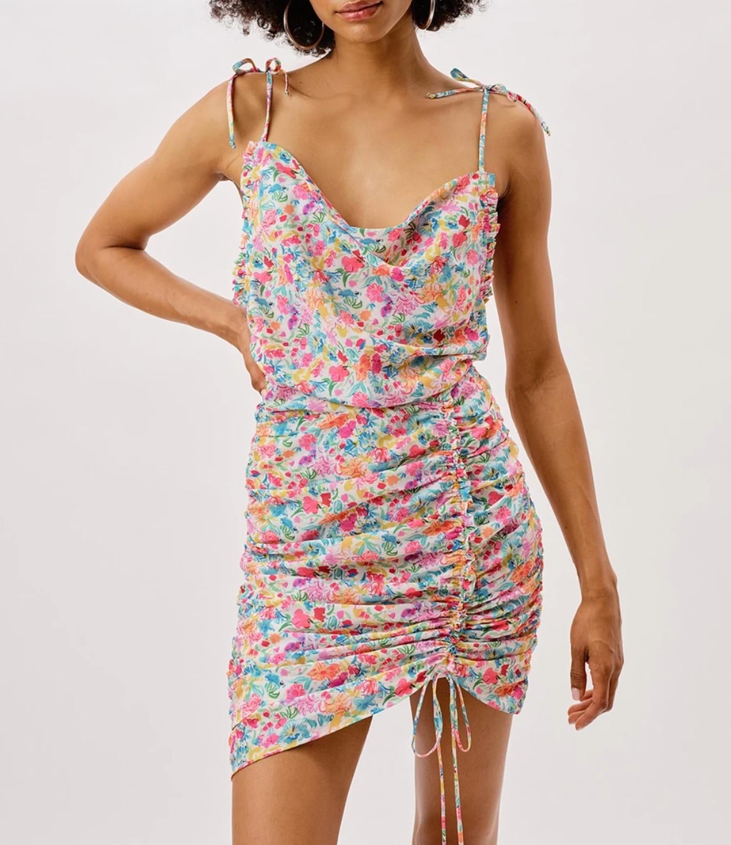 

Мини-платье Leah цвета морской волны for Love & Lemons, цвет aqua