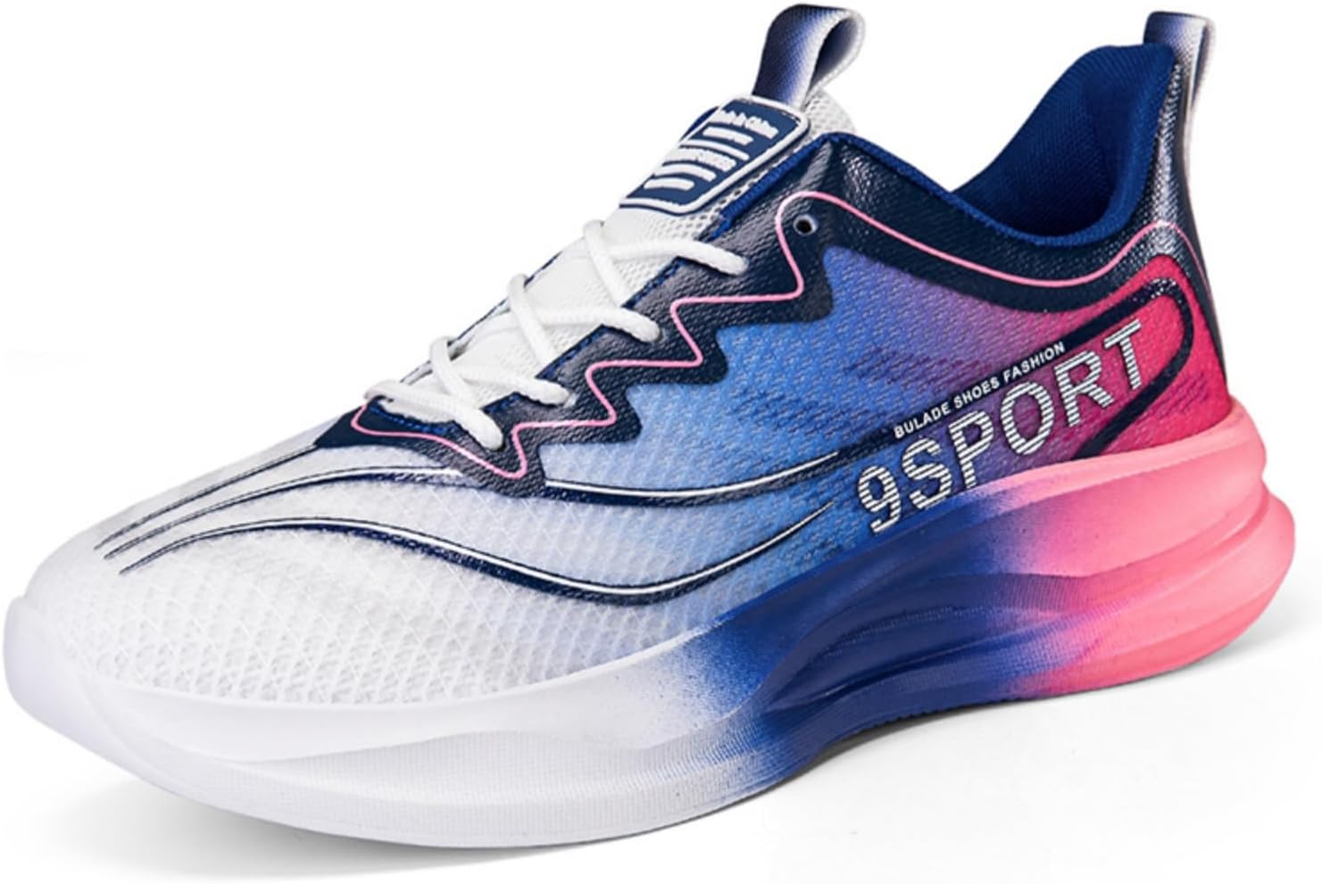 

Мужские высококачественные прогулочные кроссовки с высокой эластичностью, легкие для бега, для тренировок, дышащие сетчатые модные повседневные кроссовки Khwfjas, синий