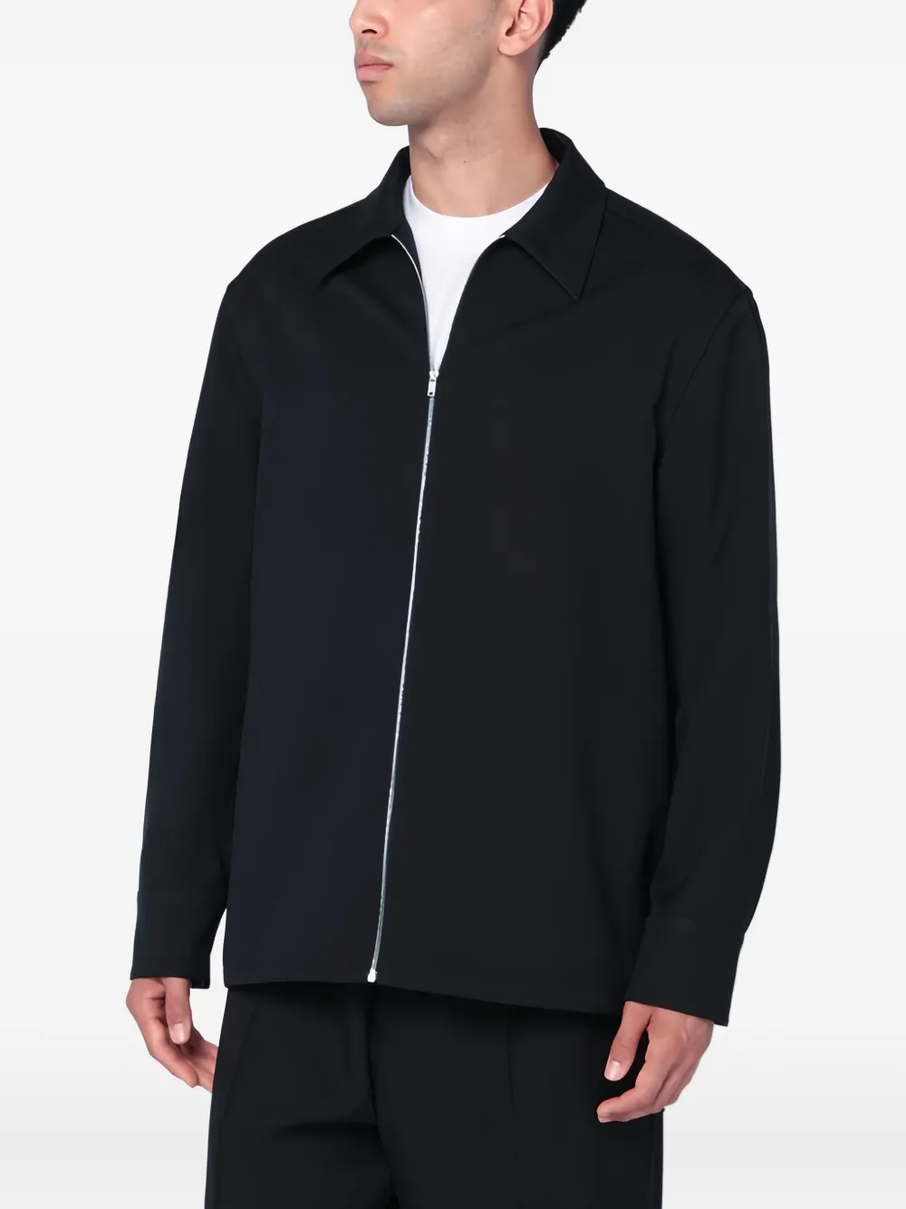 

Куртка-рубашка на молнии JIL SANDER, синий