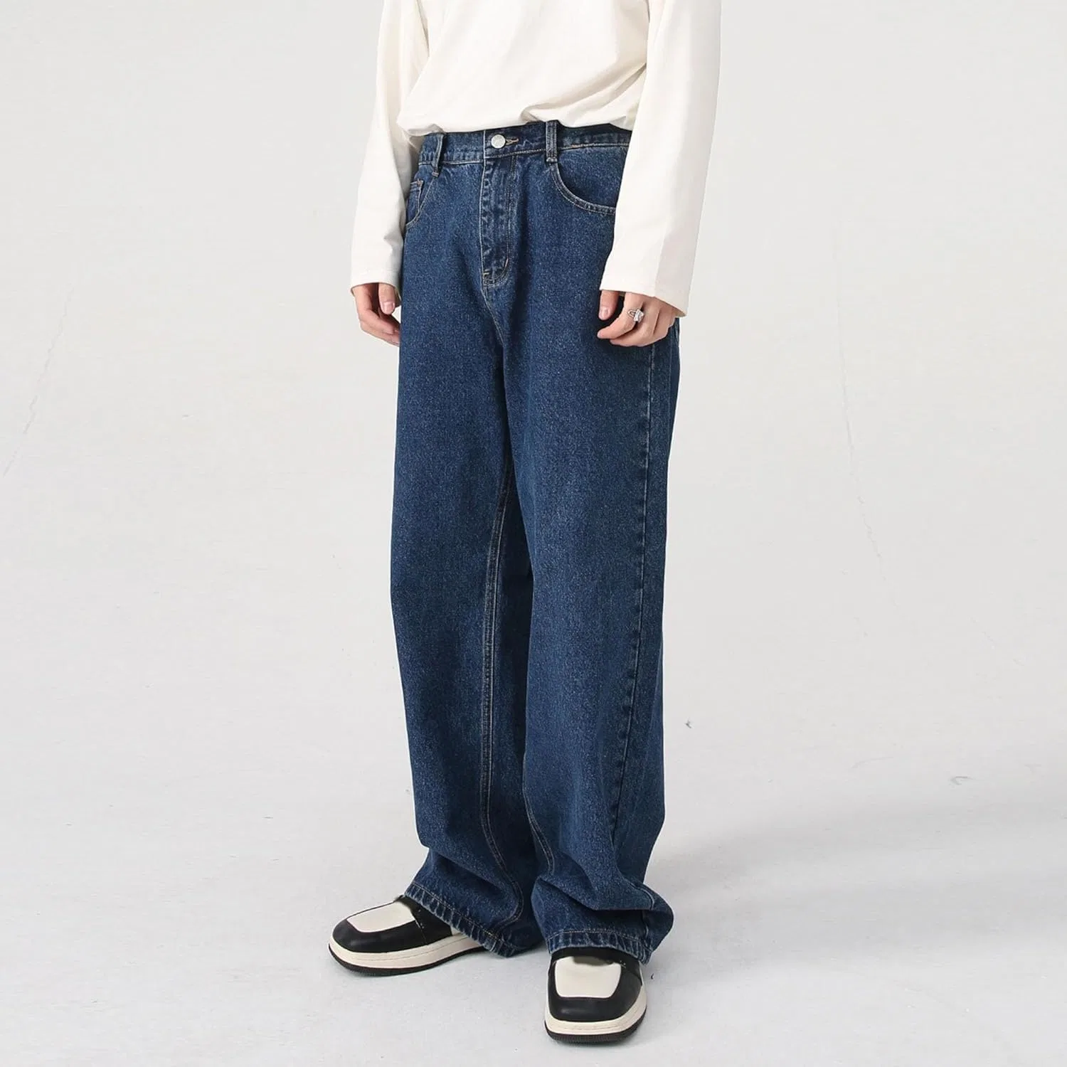 Джинсы свободного кроя, Vintage Wash, Dark Blue 12 — фото 2