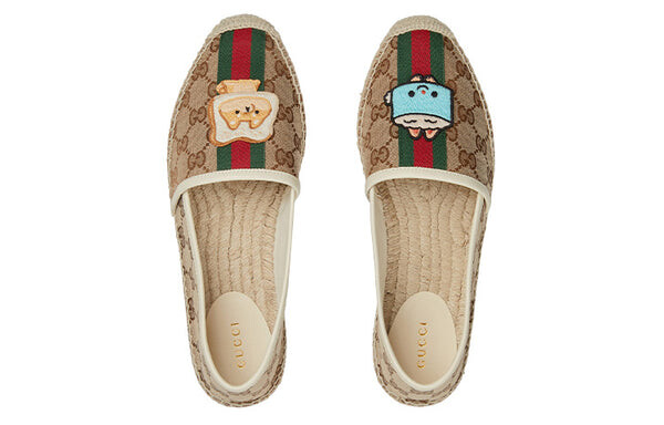Кроссовки x pikarar appliqu gg shoes 'beige' Gucci, коричневый — фото 4