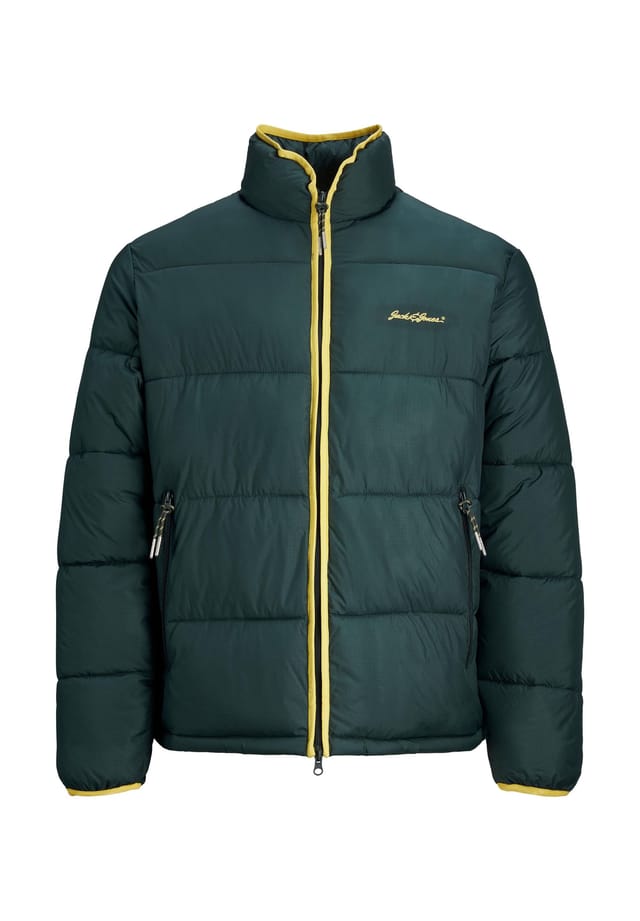 

Куртка стеганая hays с воротником-стойкой и застежкой-молнией Jack & Jones, зеленый