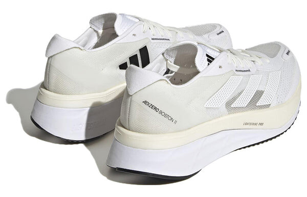Кроссовки (WMNS) Adidas Adizero Boston 11 Running Shoes 'Cloud White', цвет non dyed / cloud white / core black — фото 4